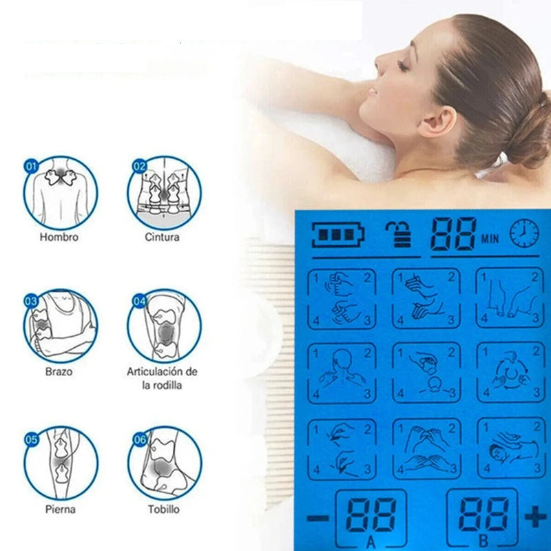 Premium Adjustable Electric Muscle Massager - Slimming Machine with 24 Modes, Rechargeable Design, and Intensity Control for 