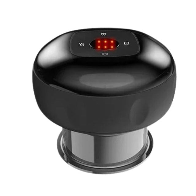 Premium Electric Cupping Therapy Set – Rechargeable Gua Sha Massager, 12-Level Vacuum Suction, Fat Burning & Slimming, Red 