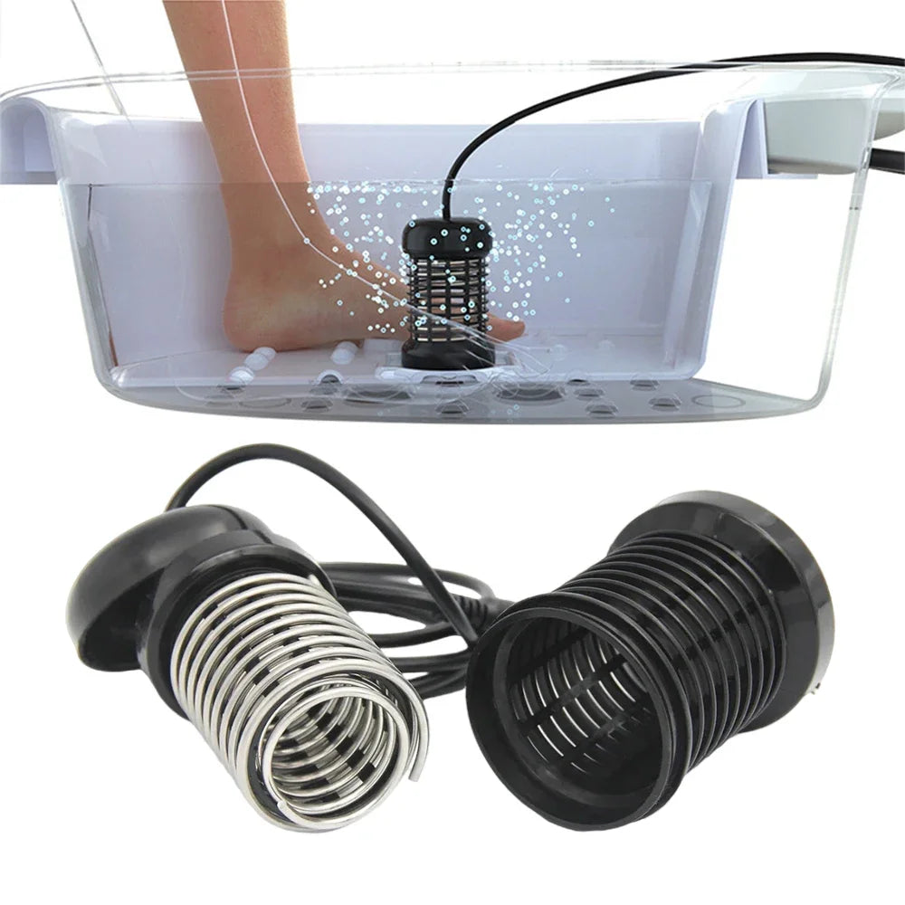 Premium Electric Foot Spa Massager – Mini Ionic Detox Bath with Vibrating Whirlpool & Pressotherapy, Aqua Cleanse for Relaxation and Foot Pain Relief - PhysioFitLab