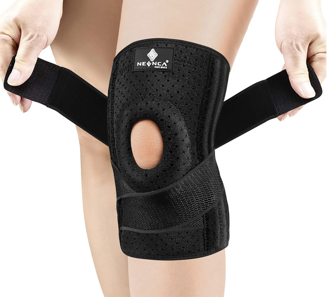 Premium Hinged Knee Brace for Pain Relief & Support, Copper Stabilizers for ACL, Meniscus Tear, Arthritis, Adjustable Open Patella Design, Doctor Recommended, 6 Sizes Available - PhysioFitLab