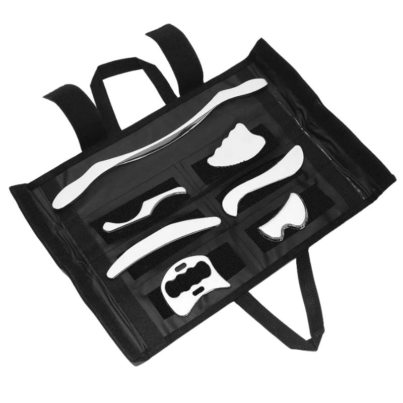Premium Stainless Steel Gua Sha Scraping Massage Tool - IASTM for Muscle Pain Relief, Soft Tissue Mobilization, and Myofascia