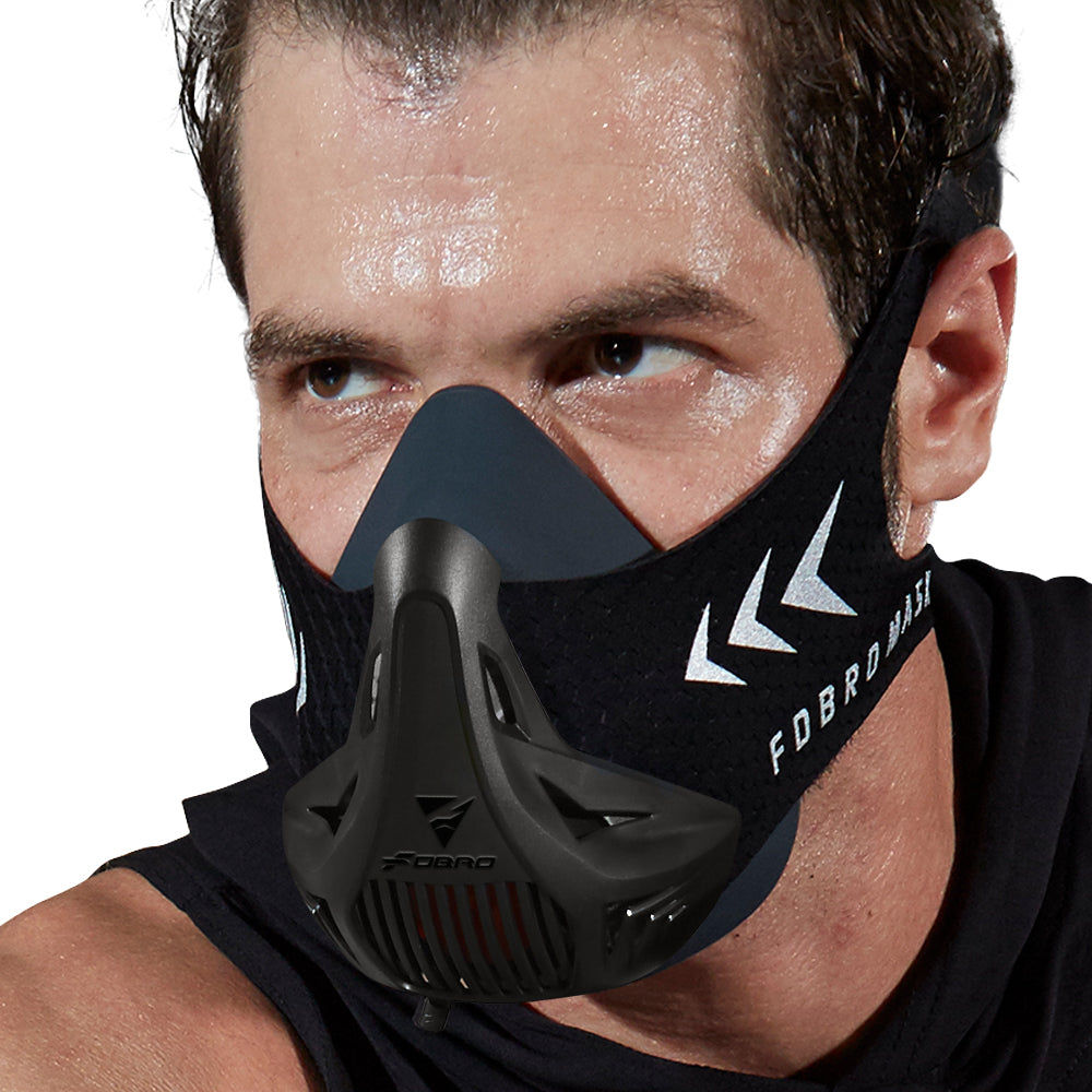 Premium Sports Mask for Running, Cycling, Gym & High Altitude Training – Cardio Workout Conditioning Mask, Air Filtration,