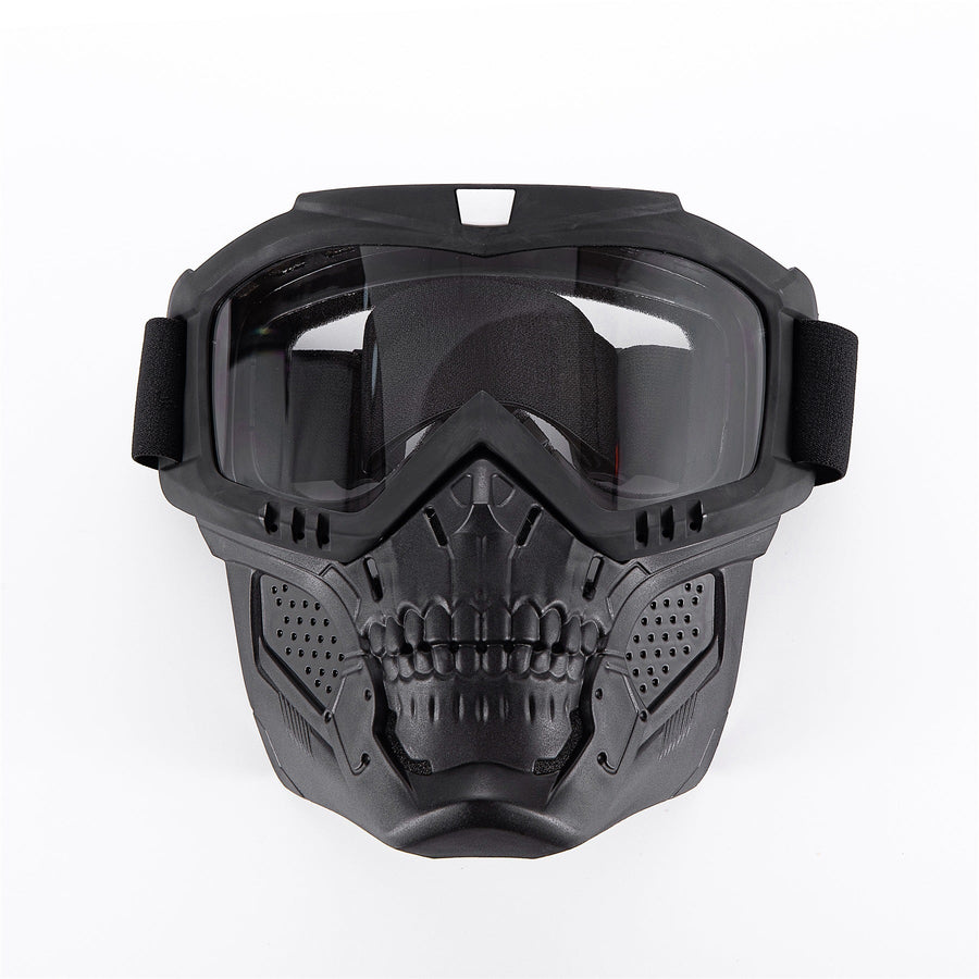 Premium Motorcycle Skull Mouth Mask with UV Protection – Tactical Off-Road Riding Goggles, Windproof, Dust-Proof, Anti-Glare 