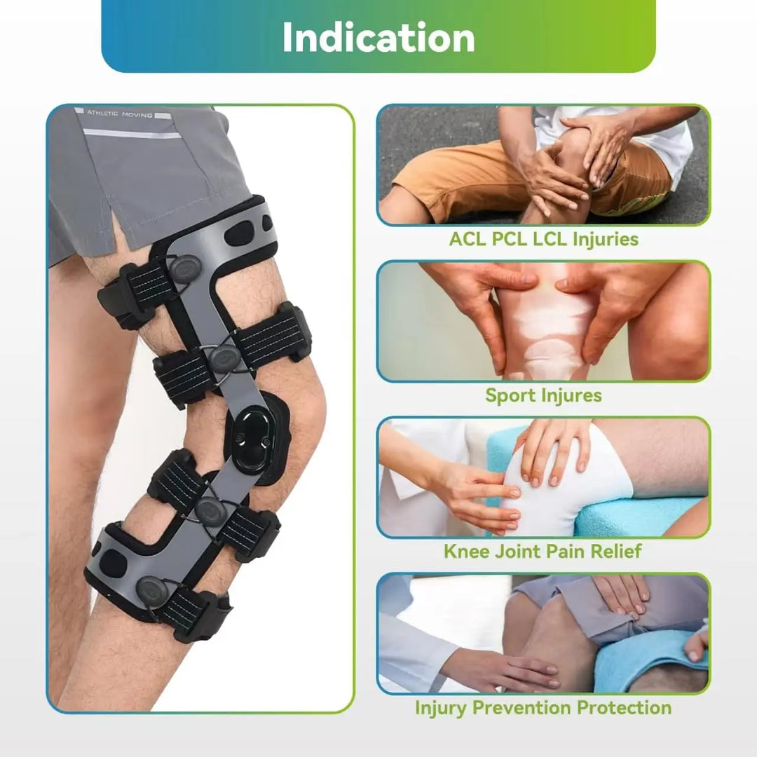 Premium Unloader Knee Brace – Arthritis Pain Relief, Osteoarthritis Support, Adjustable ROM, Post-Surgery Recovery Aid, One Size - PhysioFitLab