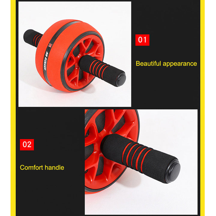 Premium Abdominal Muscle Wheel for Core Strength Training - Fitness Roller with Kneeling Pad, TPR+PP Material for Effective  