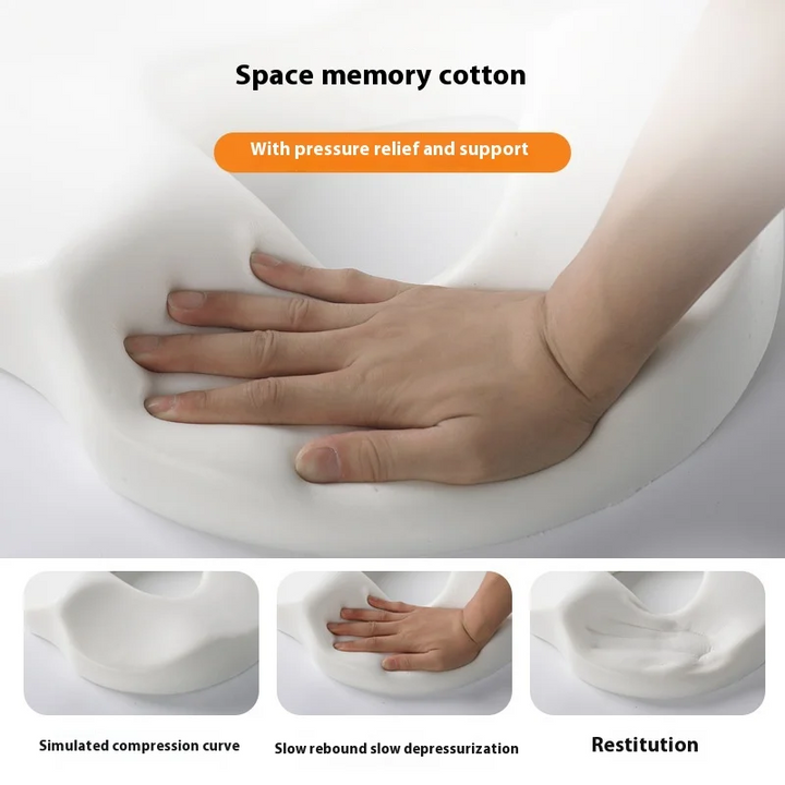 Premium Memory Foam Donut Seat Cushion – Tailbone, Hemorrhoid, Sciatica, and Bed Sore Relief for Office, Travel, or Home Use 