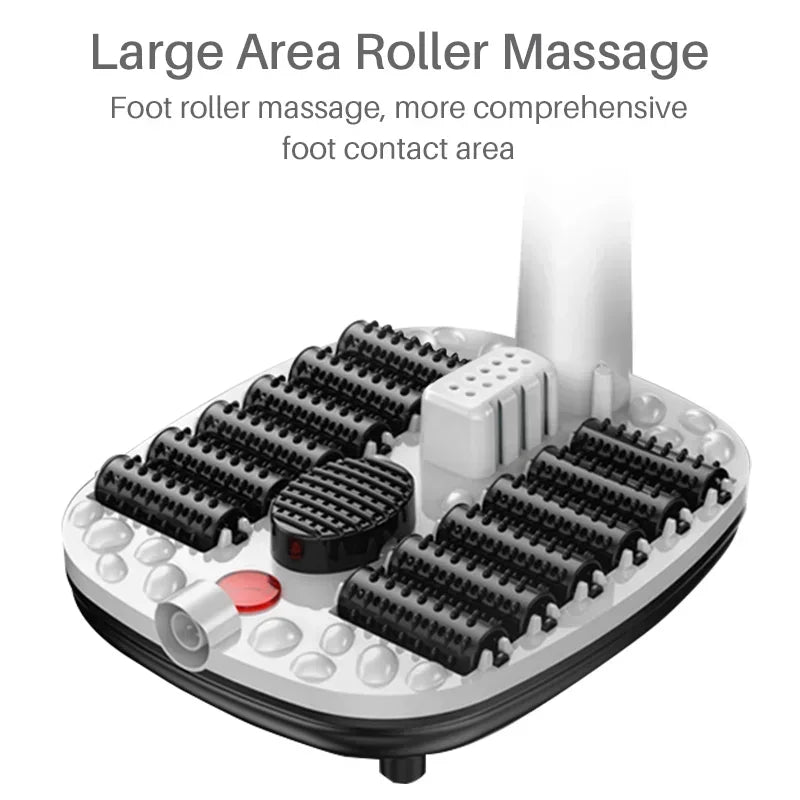 Premium Foot Spa Bath Massager with Heat, 12 Rollers, Digital Control, Pedicure Stone for Acupressure Shiatsu Massage, Foot Pain Relief, Adjustable Temperature, Home Foot Soak Therapy - PhysioFitLab