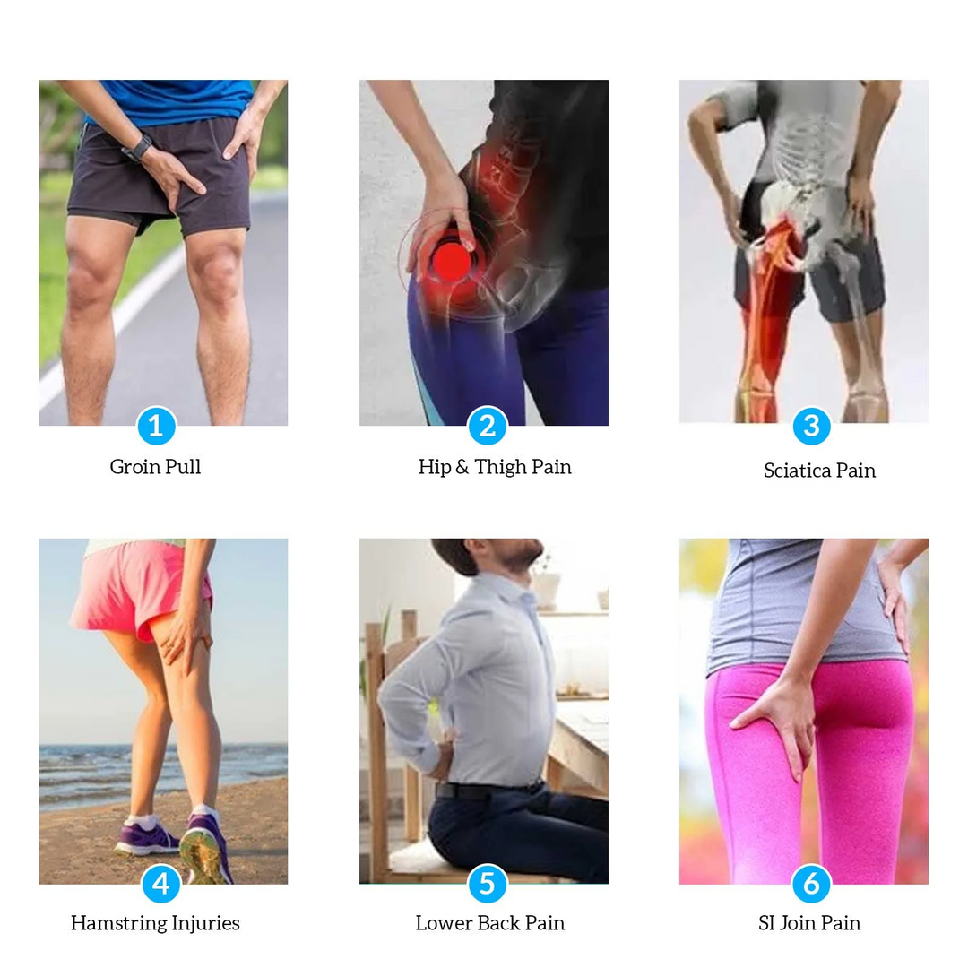 Premium Hip Stabiliser Support Brace for Sciatic Nerve Pain Relief | Adjustable Hip Abduction Orthosis | Soft & Comfortable Fixation for Hip Injuries & Post-operative Recovery - PhysioFitLab