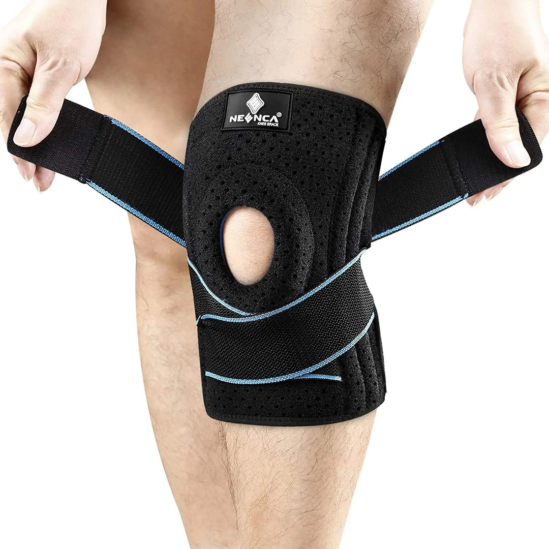Premium Hinged Knee Brace for Pain Relief & Support, Copper Stabilizers for ACL, Meniscus Tear, Arthritis, Adjustable Open Patella Design, Doctor Recommended, 6 Sizes Available - PhysioFitLab