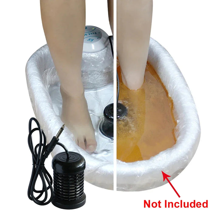 Premium Electric Foot Spa Massager – Mini Ionic Detox Bath with Vibrating Whirlpool & Pressotherapy, Aqua Cleanse for Relaxation and Foot Pain Relief - PhysioFitLab