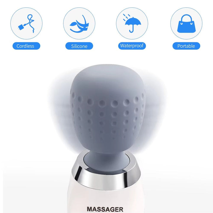 Premium Handheld Electric Massager – Deep Tissue Muscle Pain Relief, Neck & Back Vibration Wand, USB Rechargeable, 5 Modes, Cordless - PhysioFitLab