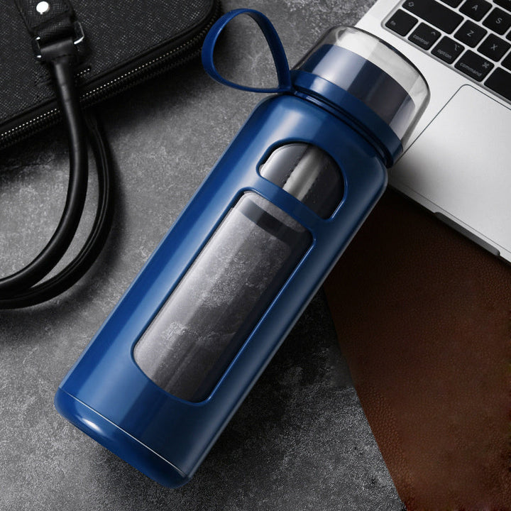 Premium Double-Layer Insulated Tea Cup with Water Separation – 520ML Portable Filtering Cup for Hot & Cold Beverages – Food