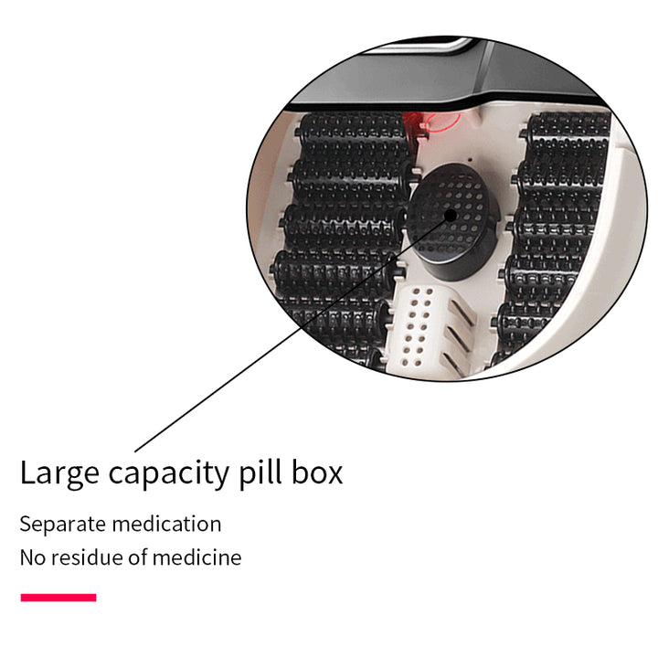 Premium Foot Spa Bath Massager with Heat, 12 Rollers, Digital Control, Pedicure Stone for Acupressure Shiatsu Massage, Foot Pain Relief, Adjustable Temperature, Home Foot Soak Therapy - PhysioFitLab