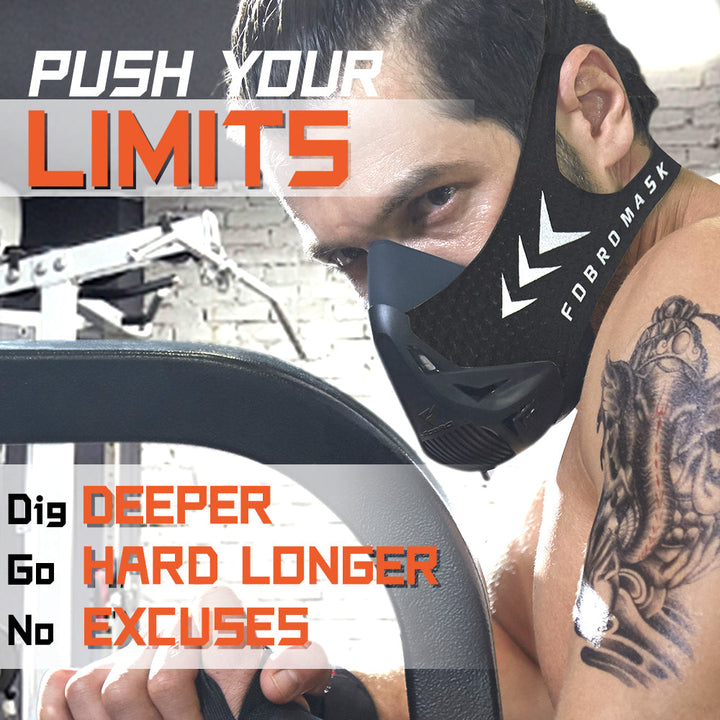 Premium Sports Mask for Running, Cycling, Gym & High Altitude Training – Cardio Workout Conditioning Mask, Air Filtration,