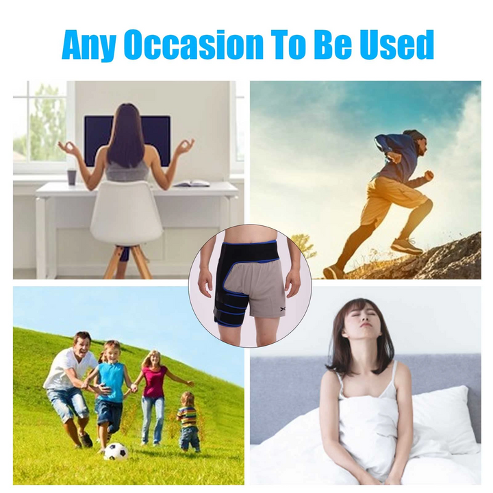 Premium Hip Stabiliser Support Brace for Sciatic Nerve Pain Relief | Adjustable Hip Abduction Orthosis | Soft & Comfortable Fixation for Hip Injuries & Post-operative Recovery - PhysioFitLab