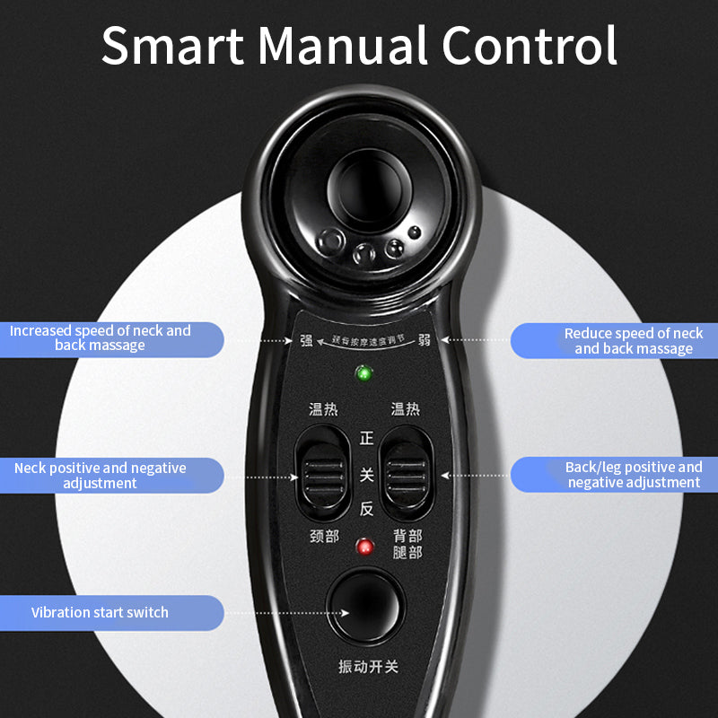 Premium Electric Full Body Massage Chair with Infrared Heating, Deep Kneading, Vibration, and Shiatsu for Neck, Back, Waist, and Legs - Adjustable Height, Easy Control, and Safety Features - PhysioFitLab