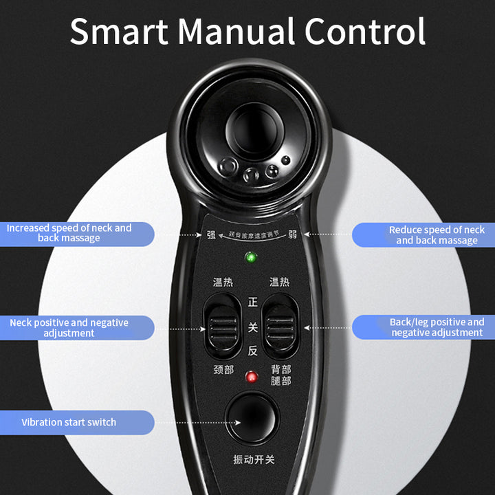 Premium Electric Full Body Massage Chair with Infrared Heating, Deep Kneading, Vibration, and Shiatsu for Neck, Back, Waist, and Legs - Adjustable Height, Easy Control, and Safety Features - PhysioFitLab