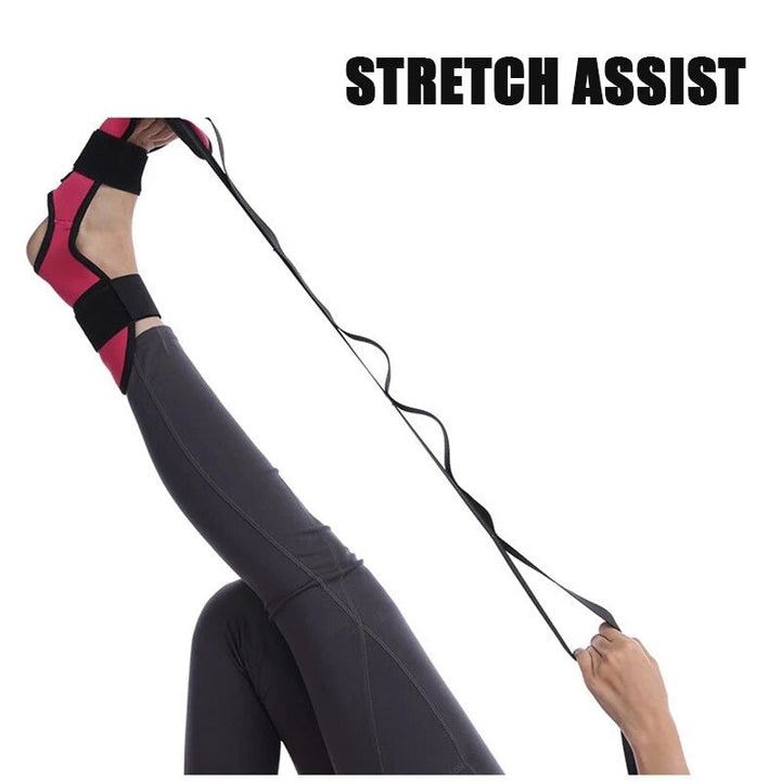 Premium Flexibility Stretching Strap - Open Back Yoga Band for Leg Stretching, Muscle Relaxation & Plantar Fasciitis Relief,