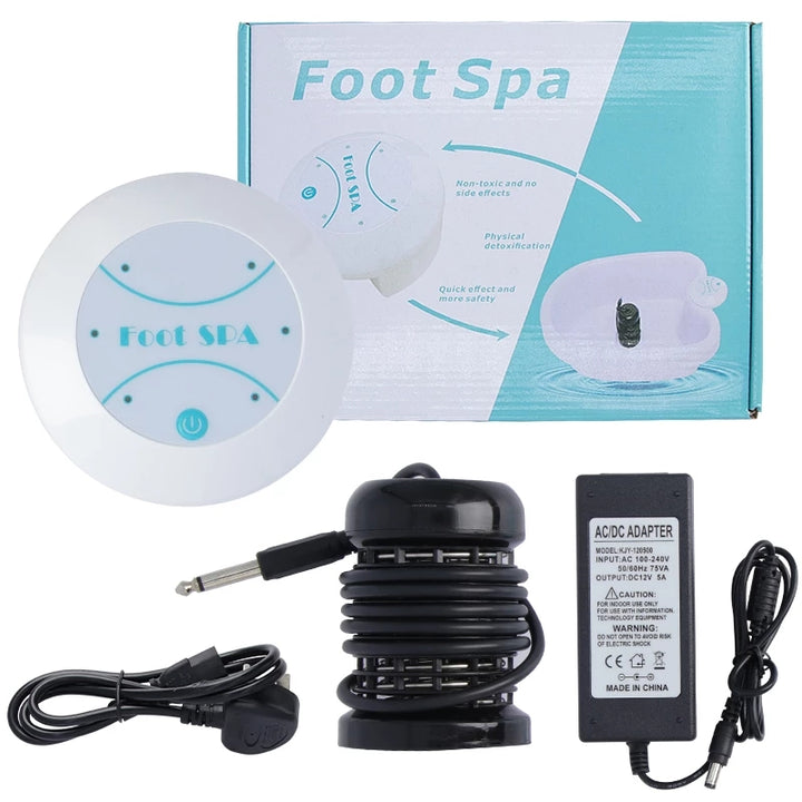Premium Electric Foot Spa Massager – Mini Ionic Detox Bath with Vibrating Whirlpool & Pressotherapy, Aqua Cleanse for Relaxation and Foot Pain Relief - PhysioFitLab