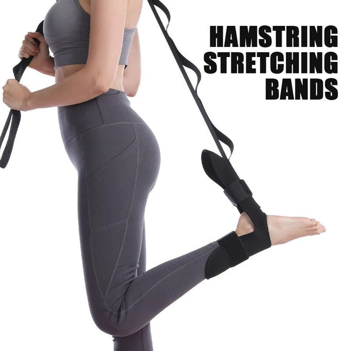 Premium Flexibility Stretching Strap - Open Back Yoga Band for Leg Stretching, Muscle Relaxation & Plantar Fasciitis Relief,