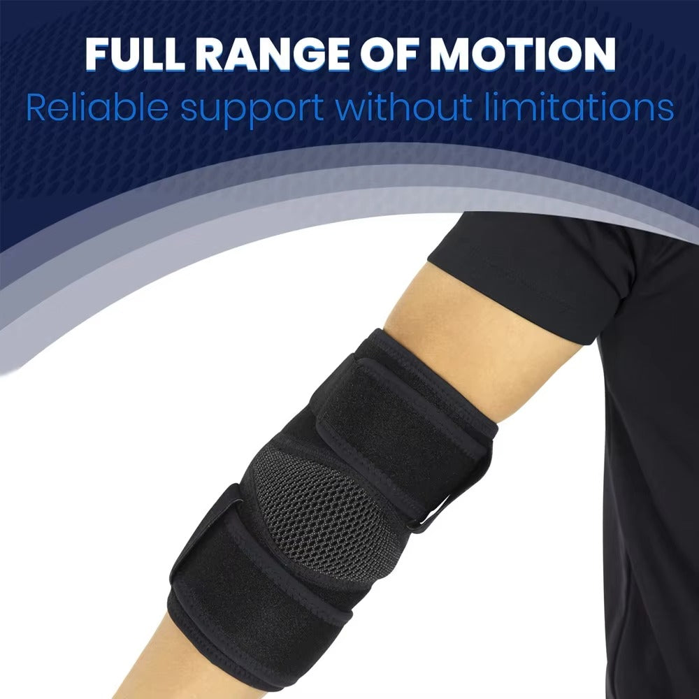 Premium Elbow Support Sleeve – Breathable Sports Arm Sleeve with Adjustable Compression Pad for Basketball, Football, Tendonitis & Injury Protection - PhysioFitLab