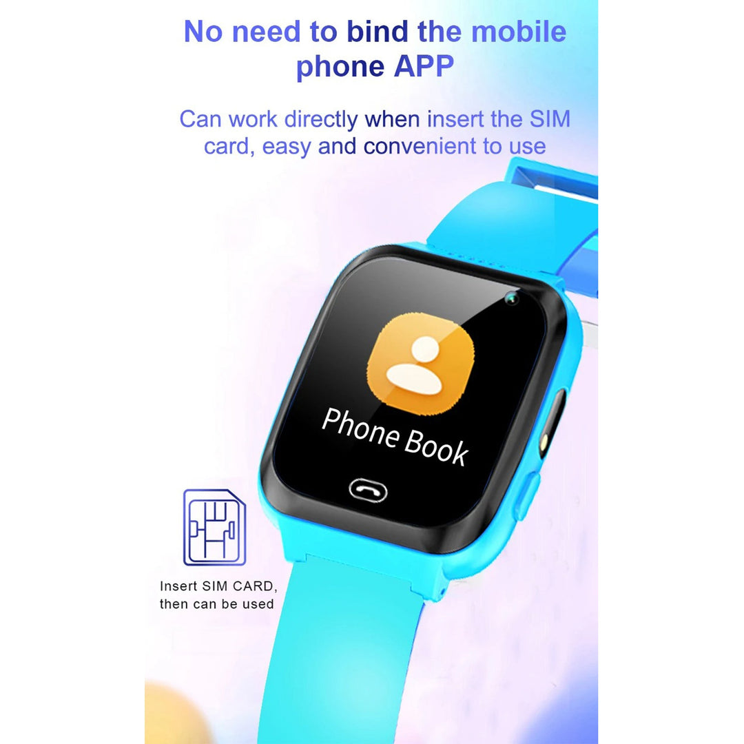 Premium 4G Kids Smartwatch – Video Call, GPS Tracking, IP67 Waterproof, 8GB ROM, Health Monitoring, Wi-Fi, Voice & Video Calls, Android Compatibility - PhysioFitLab