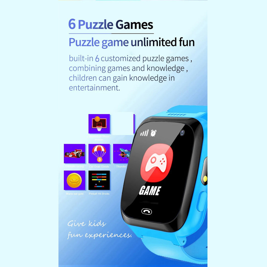 Premium 4G Kids Smartwatch – Video Call, GPS Tracking, IP67 Waterproof, 8GB ROM, Health Monitoring, Wi-Fi, Voice & Video Calls, Android Compatibility - PhysioFitLab