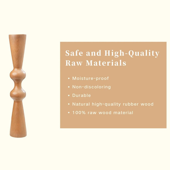 Premium Wood Back Roller – Manual Back Massager, Deep Tissue Spine Alignment & Muscle Recovery Tool - PhysioFitLab