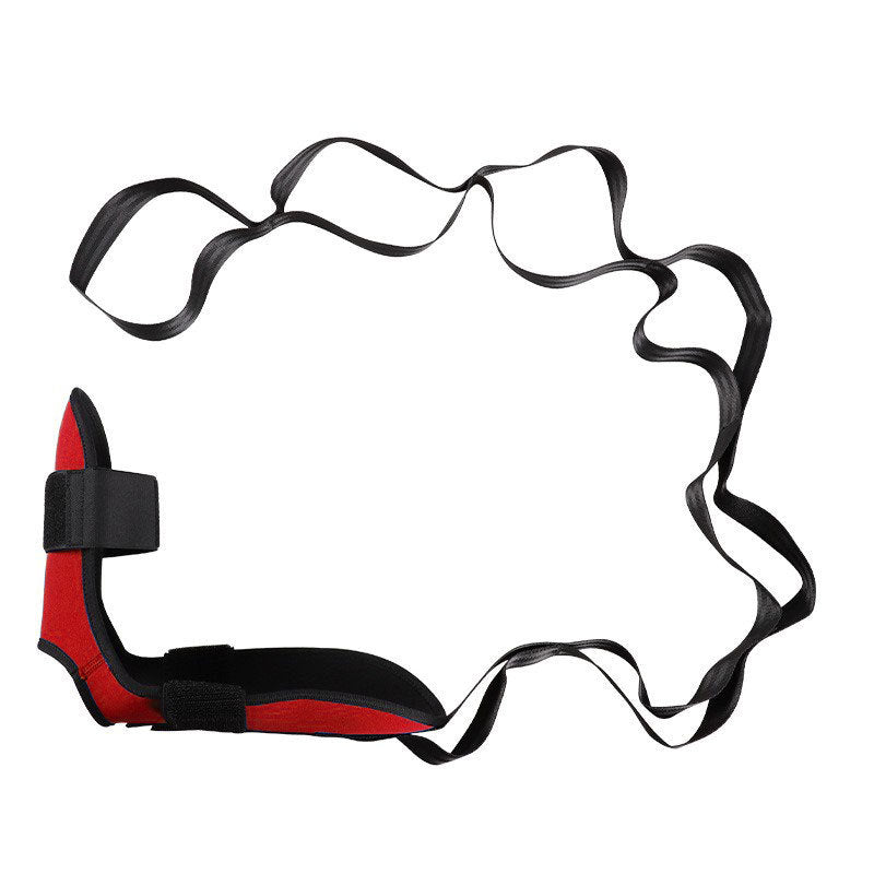 Premium Flexibility Stretching Strap - Open Back Yoga Band for Leg Stretching, Muscle Relaxation & Plantar Fasciitis Relief, Targets Heel Pain, Achilles Tendon Support, Calf & Quad Stretcher, Mobility Aid for Rehab - PhysioFitLab