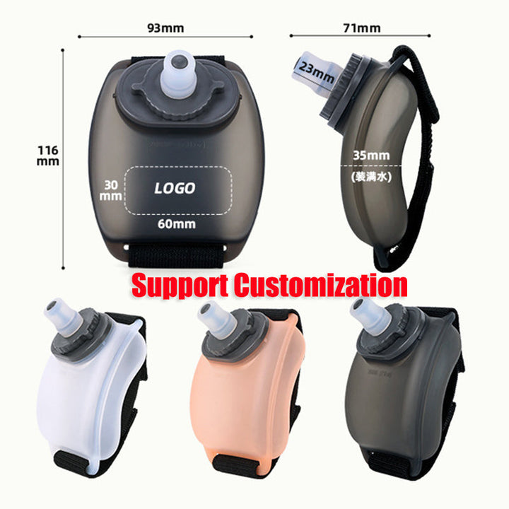 Premium Mini Running Wrist Water Bottle Holder – Soft Flask Hydration Pack for Marathon, Fitness, Cycling, Climbing, 