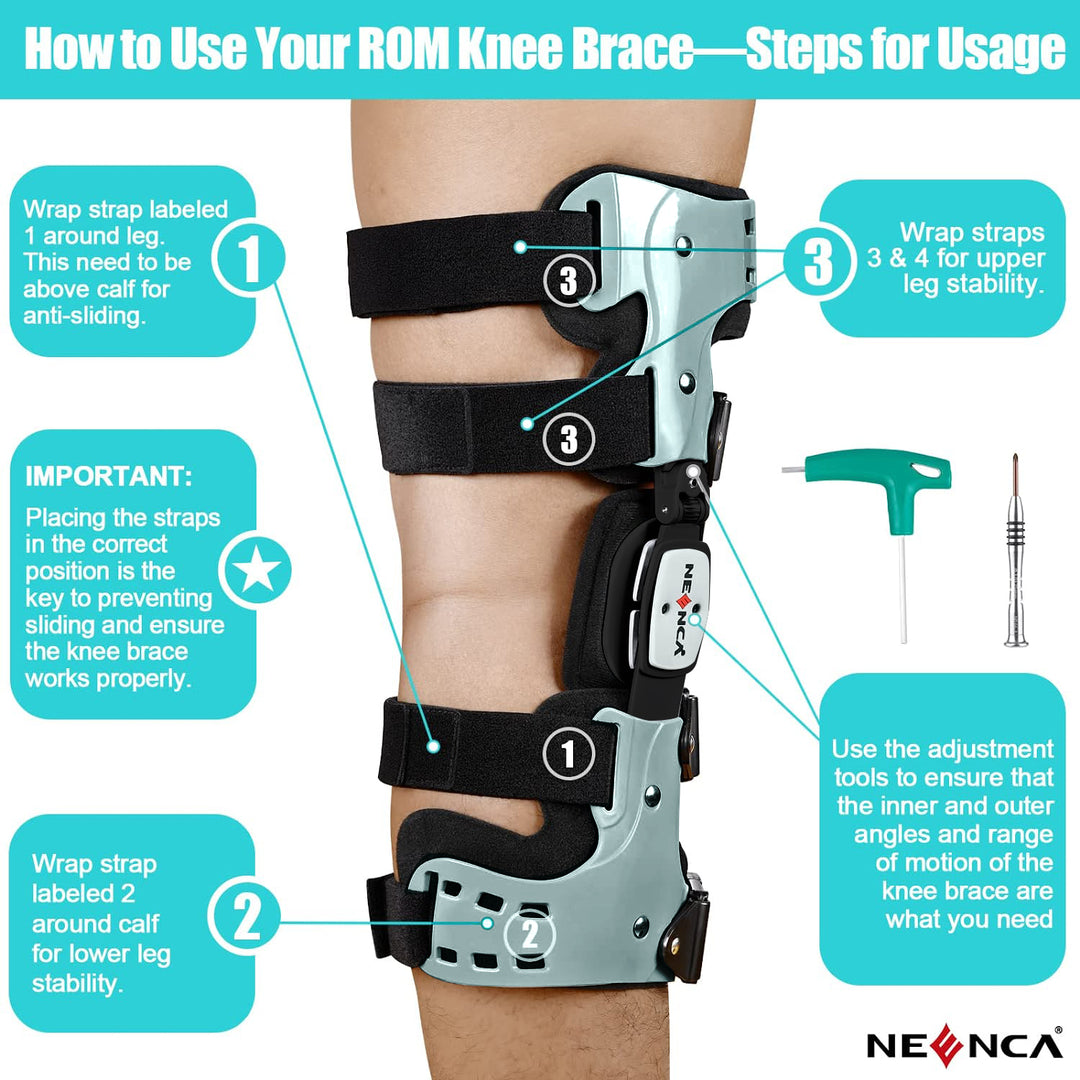 Premium Unloader Knee Brace – Arthritis Pain Relief, Osteoarthritis Support, Adjustable ROM, Post-Surgery Recovery Aid, One Size - PhysioFitLab