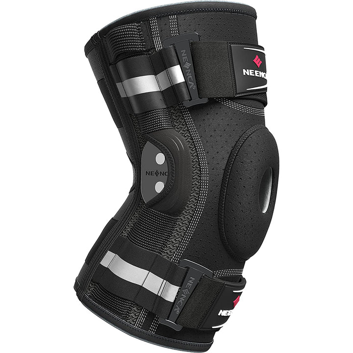 Premium Hinged Knee Brace for Pain Relief & Support, Copper Stabilizers for ACL, Meniscus Tear, Arthritis, Adjustable Open Patella Design, Doctor Recommended, 6 Sizes Available - PhysioFitLab