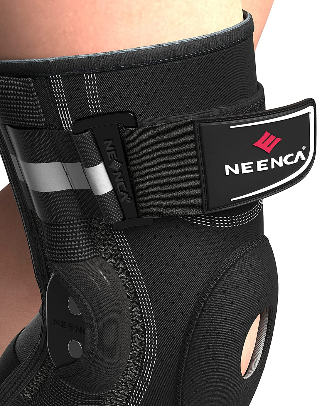 Premium Hinged Knee Brace for Pain Relief & Support, Copper Stabilizers for ACL, Meniscus Tear, Arthritis, Adjustable Open Patella Design, Doctor Recommended, 6 Sizes Available - PhysioFitLab