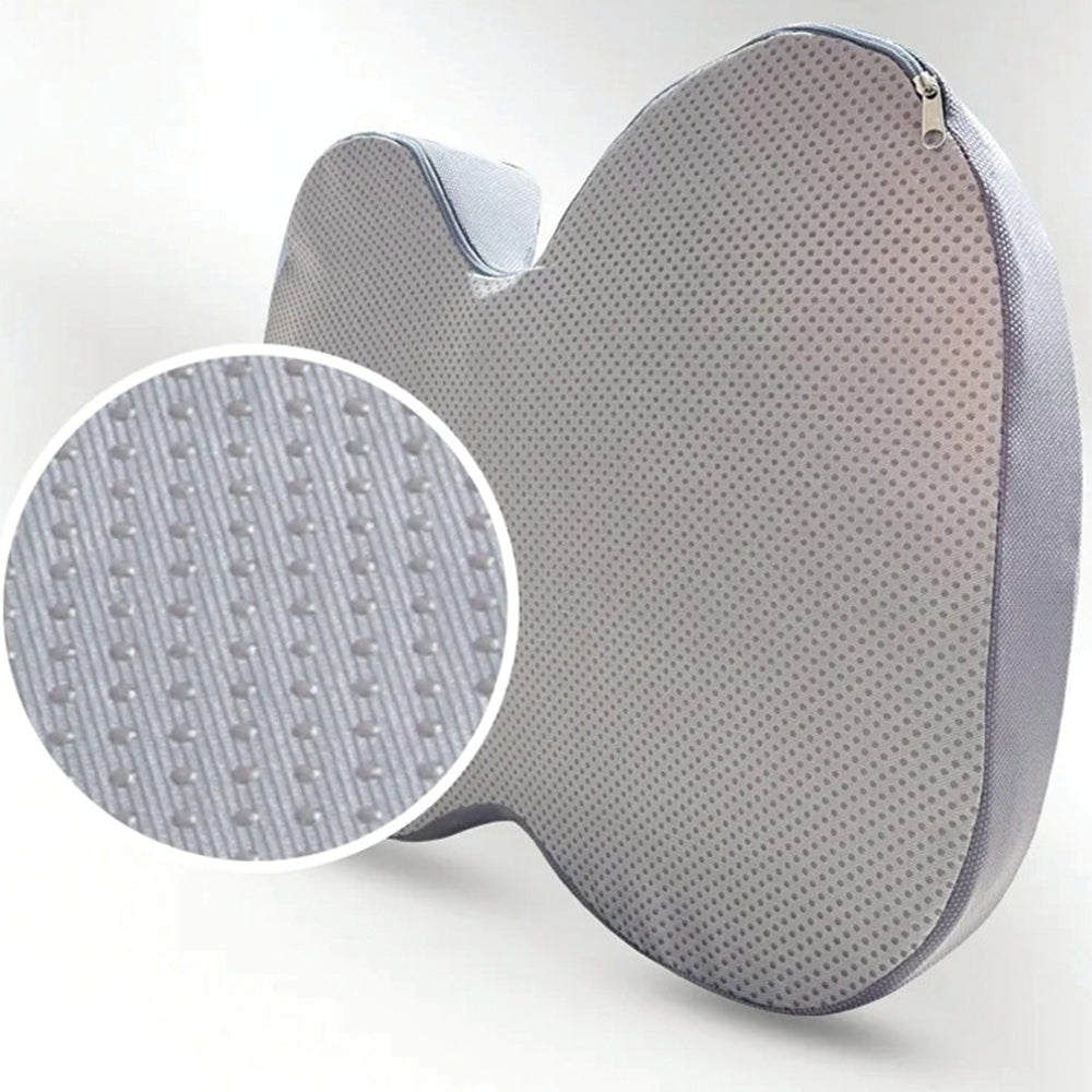 Premium Orthopedic Memory Foam Seat Cushion – Tailbone & Sciatica Pain Relief, Non-Slip, Prostate Comfort, Back Support for Office Chair & Car - PhysioFitLab