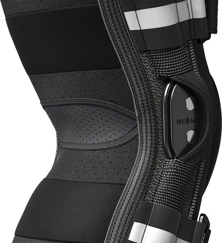 Premium Hinged Knee Brace for Pain Relief & Support, Copper Stabilizers for ACL, Meniscus Tear, Arthritis, Adjustable Open Patella Design, Doctor Recommended, 6 Sizes Available - PhysioFitLab