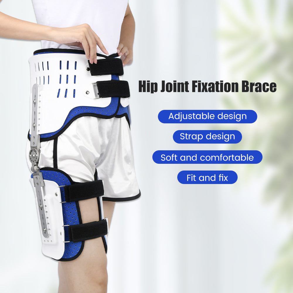 Premium Hip Stabiliser Support Brace for Sciatic Nerve Pain Relief | Adjustable Hip Abduction Orthosis | Soft & Comfortable Fixation for Hip Injuries & Post-operative Recovery - PhysioFitLab