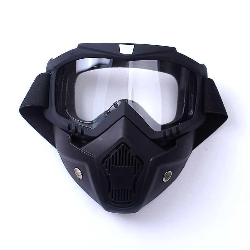 Premium Motorcycle Skull Mouth Mask with UV Protection – Tactical Off-Road Riding Goggles, Windproof, Dust-Proof, Anti-Glare 