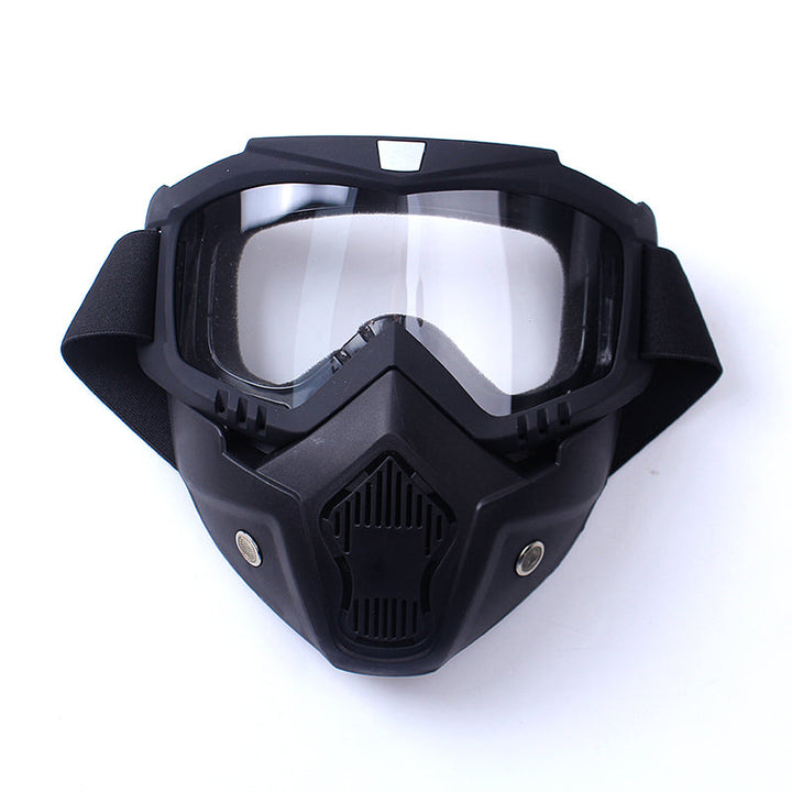 Premium Motorcycle Skull Mouth Mask with UV Protection – Tactical Off-Road Riding Goggles, Windproof, Dust-Proof, Anti-Glare 