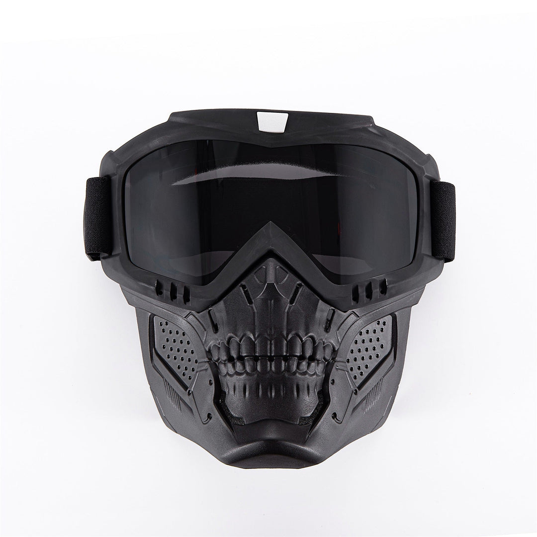 Premium Motorcycle Skull Mouth Mask with UV Protection – Tactical Off-Road Riding Goggles, Windproof, Dust-Proof, Anti-Glare 