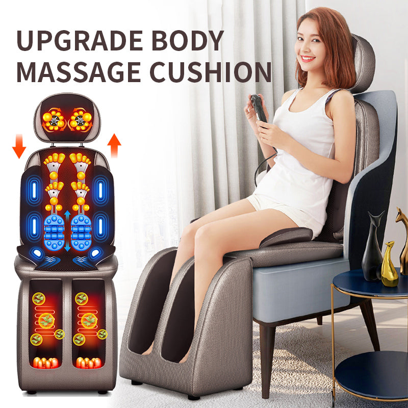 Premium Electric Full Body Massage Chair with Infrared Heating, Deep Kneading, Vibration, and Shiatsu for Neck, Back, Waist, and Legs - Adjustable Height, Easy Control, and Safety Features - PhysioFitLab