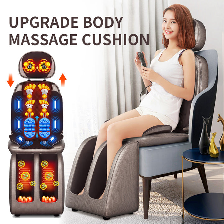 Premium Electric Full Body Massage Chair with Infrared Heating, Deep Kneading, Vibration, and Shiatsu for Neck, Back, Waist, and Legs - Adjustable Height, Easy Control, and Safety Features - PhysioFitLab