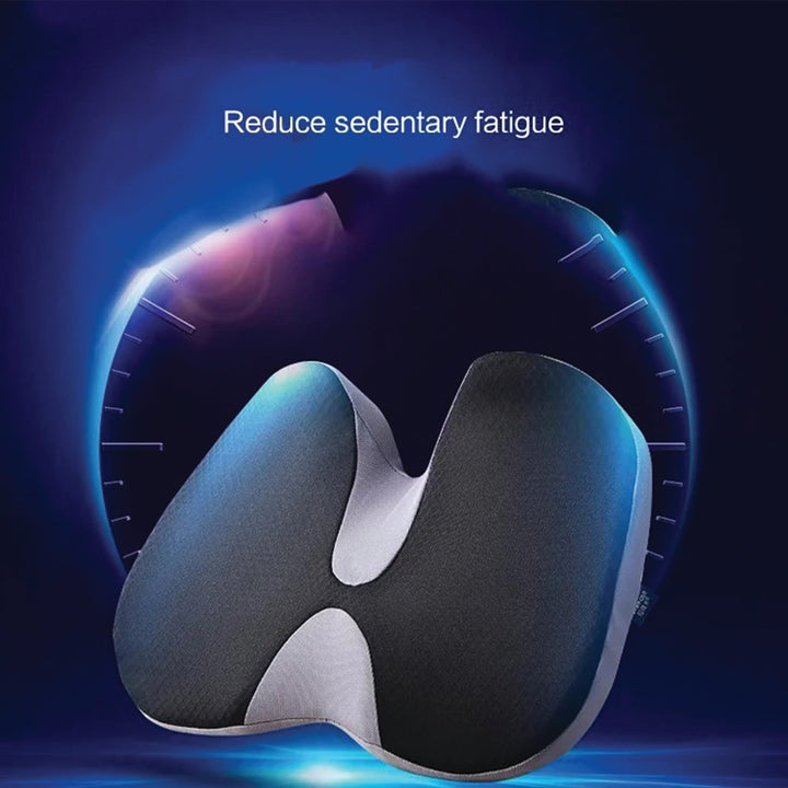 Premium Orthopedic Memory Foam Seat Cushion – Tailbone & Sciatica Pain Relief, Non-Slip, Prostate Comfort, Back Support for Office Chair & Car - PhysioFitLab