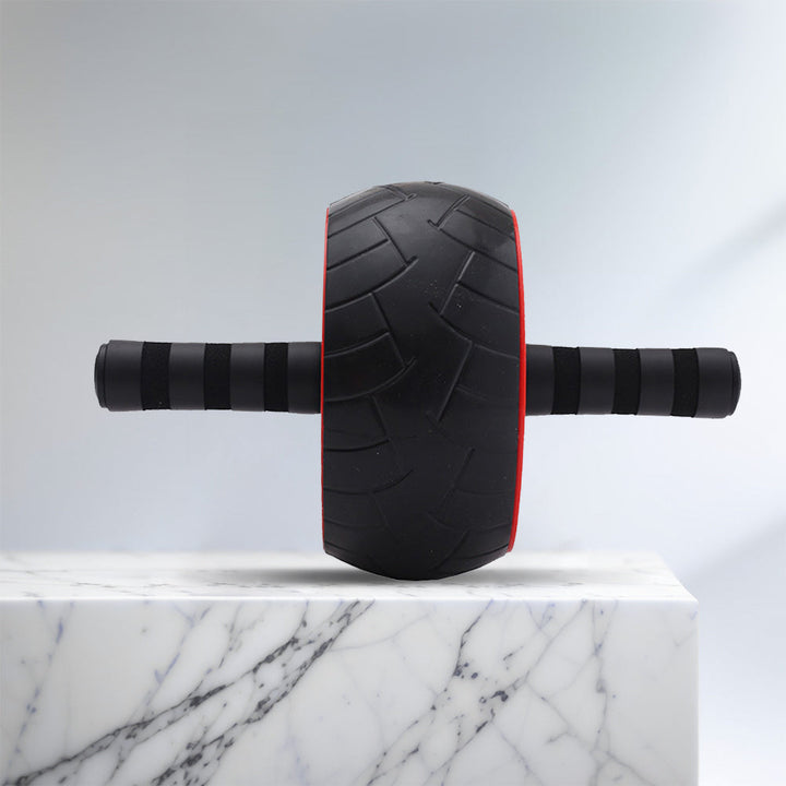 Premium Single-Wheel Ab Roller for Core & Abdominal Muscle Training - Mute, Rubber Wheel for Home Exercise & Bodybuilding, 