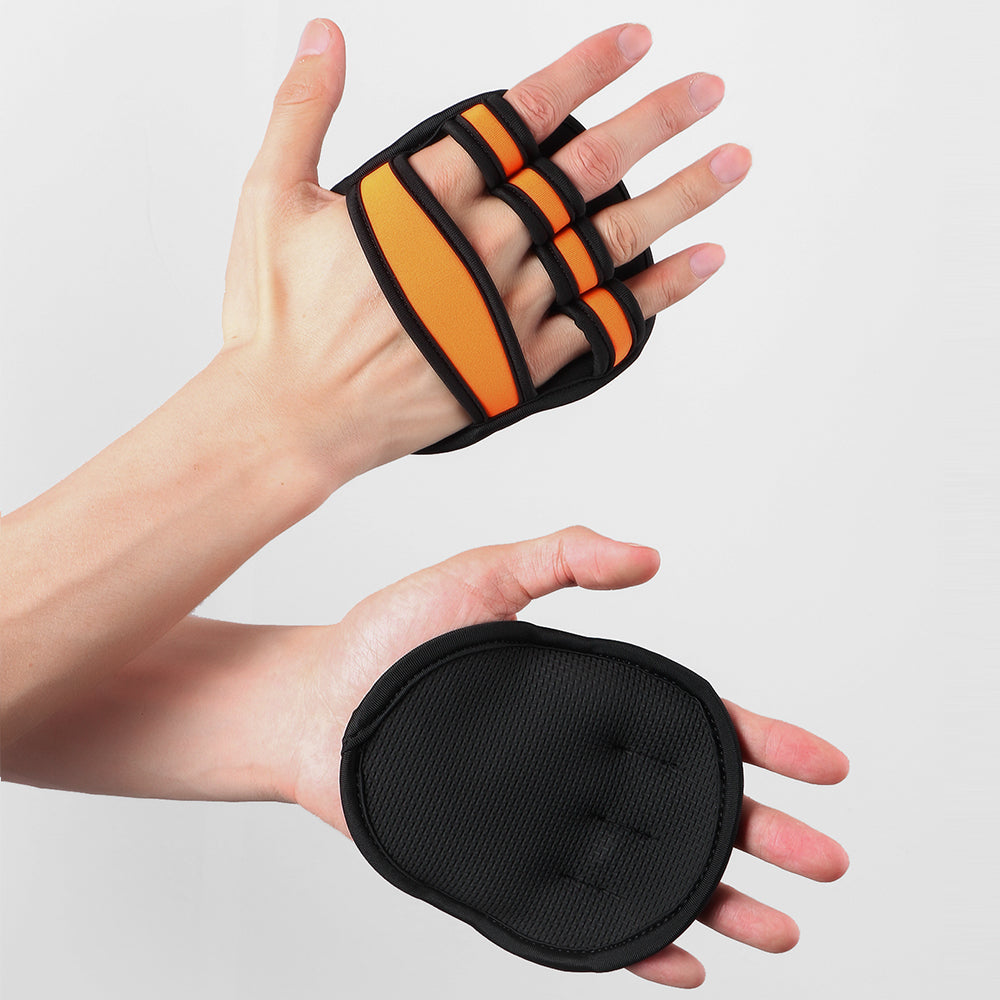 Premium Neoprene Grip Pads for Weightlifting & Powerlifting - Anti-Slip Workout Gloves for Calisthenics, Fitness & Sports,