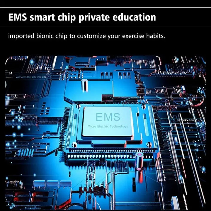 Electronic circuit board with EMS smart chip on a dark background