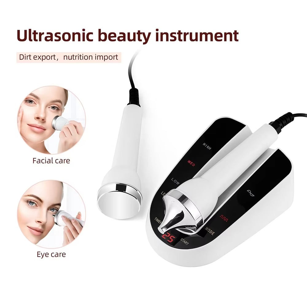 Premium Ultrasonic Beauty Machine – High Frequency Face & Eye Massager, 1MHz Facial Lifting & Ultrasonic Cleansing, Portable Skin Care Device - PhysioFitLab