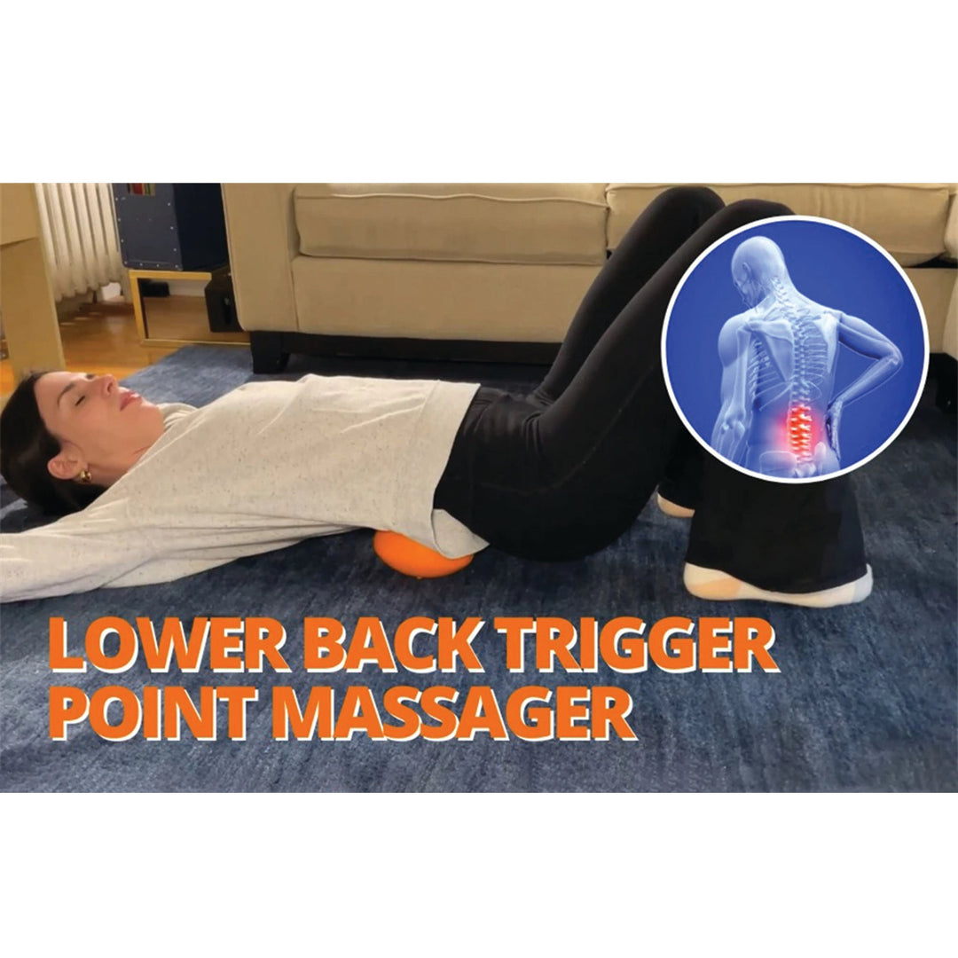 Premium Sciatica Massager for Deep Tissue and Myofascial Release – Hip and Lower Back Trigger Point Massage Tool for Butt, Glute, SI Joint, Pelvic, Psoas Pain Relief, Compact and Portable - PhysioFitLab