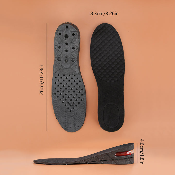 Premium Height Increase Insoles - Air Cushion Elevator Inserts for Men & Women, Adjustable 3-9cm Lift Kits for Comfort and Support, Shock Absorbent - PhysioFitLab
