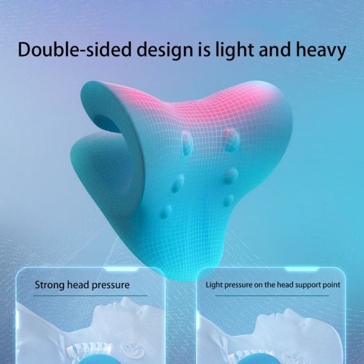 Premium Neck and Shoulder Stretcher Relaxer - Cervical Chiropractic Traction Device, Ergonomic Massage Pillow for Pain Relief and Spine Alignment, Neck Tension & Headache Relief - PhysioFitLab