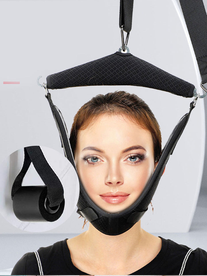 High-Quality Cervical Neck Traction Device for Home Use, Over-Door Neck Stretcher Hammock, Pain Relief & Spine Correction Brace for Physical Therapy - PhysioFitLab